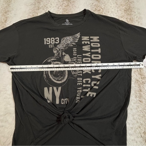 Organic Generation Graphic Tee Black Motorcycle NYC Graphic Shirt L - Picture 8 of 10